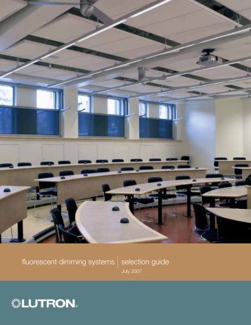 fluorescent dimming systems |selection guide - Lutron