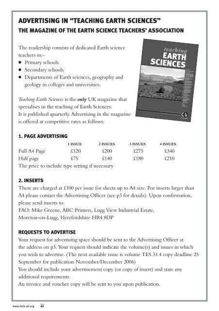 teaching - Earth Science Teachers' Association