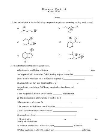 Homework - Chapter 14 Chem 2320