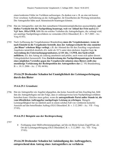 19. § 107 GWB - Einleitung, Antrag - Oeffentliche Auftraege