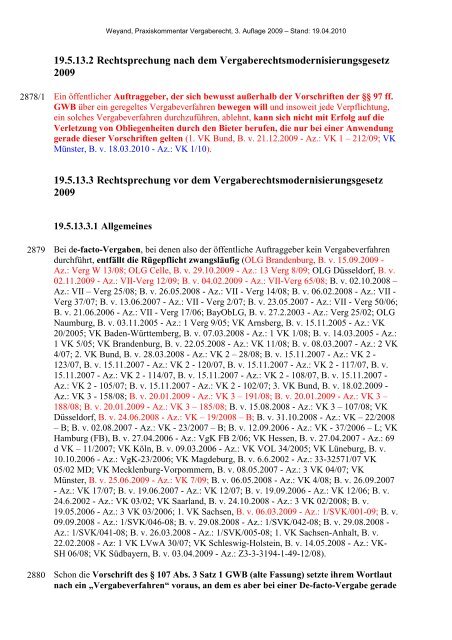 19. § 107 GWB - Einleitung, Antrag - Oeffentliche Auftraege