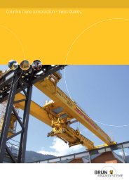 Creative crane construction â Swiss Quality. - Brun Mech AG