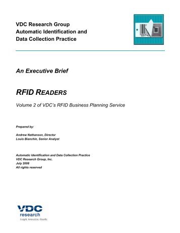 RFID READERS - VDC Research