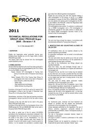 TECHNICAL REGULATIONS FOR GROUP ADAC PROCAR Super ...