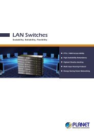 LAN Switches Application - Planet