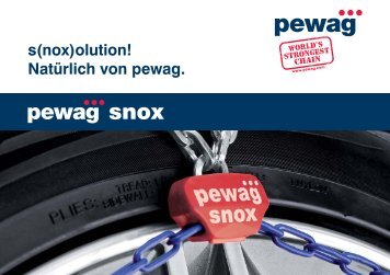 Zuordnungsliste pewag snox suv