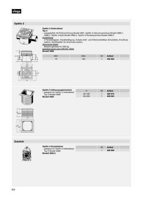 Katalog X2 RÃ¼ckstauverschlÃ¼sse - Viega