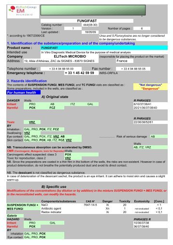 MSDS - Lucron Elitech Benelux