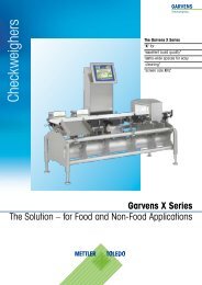 Garvens X Series - METTLER TOLEDO