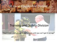 Training & Safety - St. Lucie County Fire District