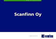 Scanfinn yritysesittely - Scanfinn Oy