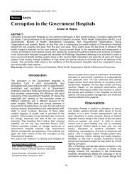 Corruption in the Government Hospitals - International Journal of ...