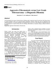 Aggressive Fibromatosis versus Low Grade Fibrosarcoma - a ...