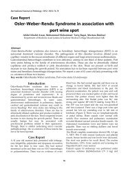 Osler-Weber-Rendu Syndrome in association with port wine spot