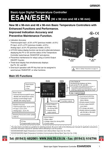 to download the Omron E5EN datasheet in PDF format