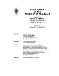 regular meeting - Township of Esquimalt