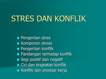 bab 10. konflik dan stress