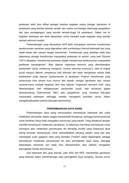 (Transformasi) Keorganisasian Ekonomi Pedesaan - Pusat Sosial ...