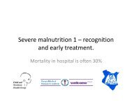 Severe malnutrition 1 â recognition and early treatment. - iDOC Africa