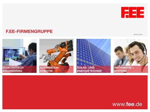 F.EE Unternehmenspräsentation - FEE - F.EE GmbH