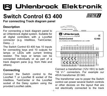 Switch Control 63 400 - Uhlenbrock