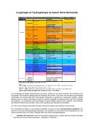 GÃ©ologie et HydrogÃ©ologie du bassin Seine Normandie