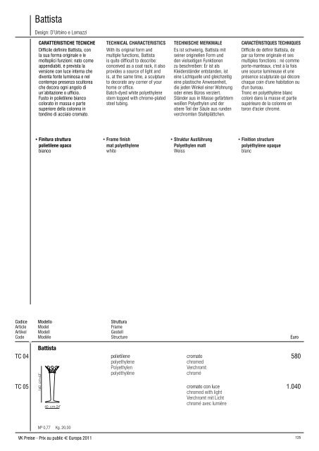 Verkaufspreisliste Europa 2011 SitzmÃ¶belundRelaxsessel ...