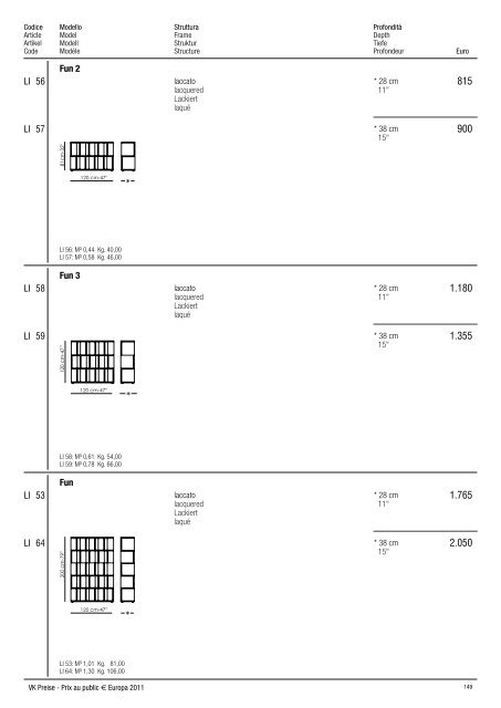 Verkaufspreisliste Europa 2011 SitzmÃ¶belundRelaxsessel ...