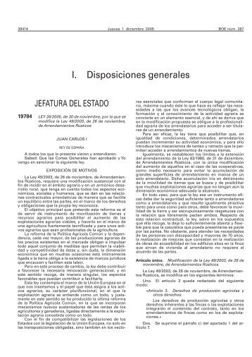 LEY 26/2005, de 30 de noviembre - BOE.es