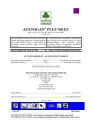 acetogan Â® plus 768 ec - Makhteshim-Agan SA (Pty) Ltd
