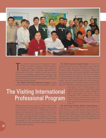 The Visiting International Professional Program - Office of China ...