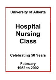 50th Anniversary Nursing Reunion Booklet