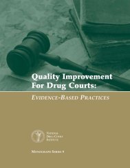 Quality Improvement for Drug Courts - National Drug Court Institute