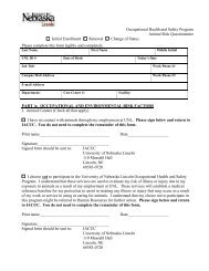 Occupational Health and Safety Program Form - The University of ...