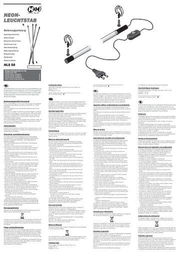 NEON- LEUCHTSTAB NLS 58 - Hartig + Helling GmbH & Co. KG