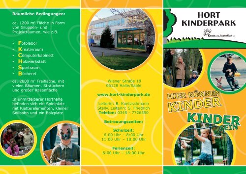 kÃ¶nnen Sie unseren Flyer herunterladen! (pdf ... - Hort Kinderpark