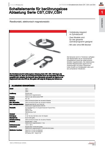 Camozzi Serie CST CSV und CSH de