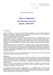 CORSO DI FORMAZIONE - Ordine degli Avvocati di Bolzano