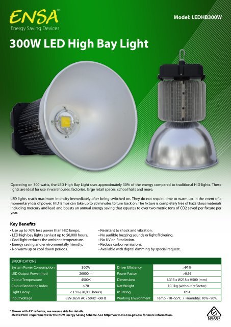 300W LED HIGH BAY LIGHT