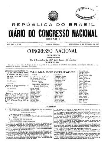 DIÃRIO UOCONGRESSOÂ·NACIONAL - CÃ¢mara dos Deputados