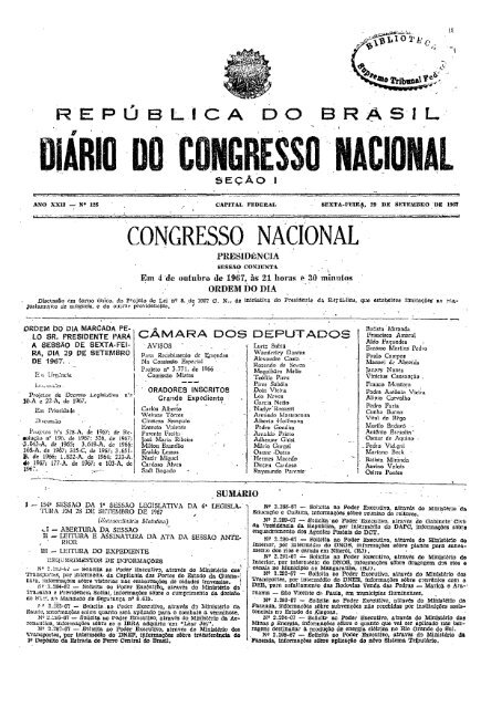 DIÃRIO UOCONGRESSOÂ·NACIONAL - CÃ¢mara dos Deputados