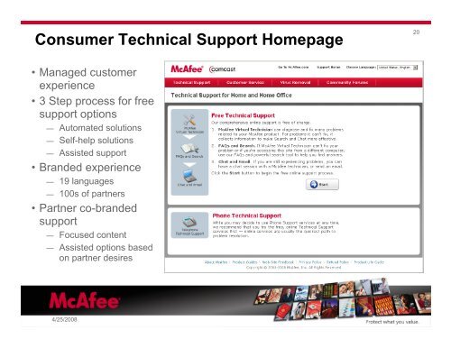 McAfee Case Study - Service Strategies