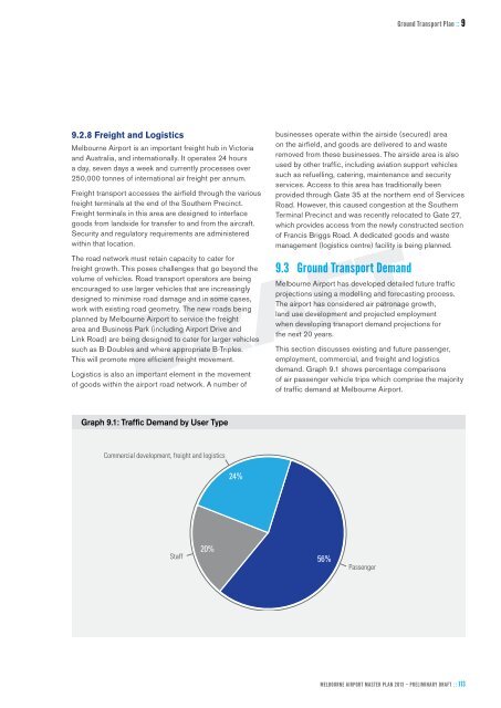 Section 9 - Ground Transport Plan - Melbourne Airport