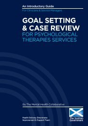 Goal Setting & Case Review for Psychological Therapies Services