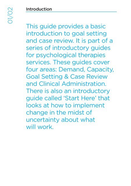 Goal Setting & Case Review for Psychological Therapies Services