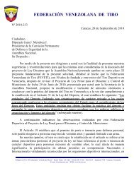 Ley desarme oficio AN - FederaciÃ³n Venezolana de Tiro