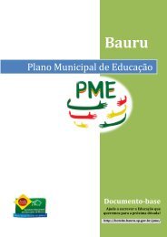 Plano Municipal de EducaÃ§ - Prefeitura Municipal de Bauru