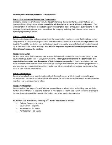 Reflective essay for job portfolio