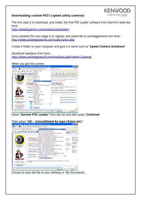 KNA-G520 - How to update software - Kenwood