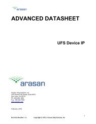 UFS Device IP - Arasan